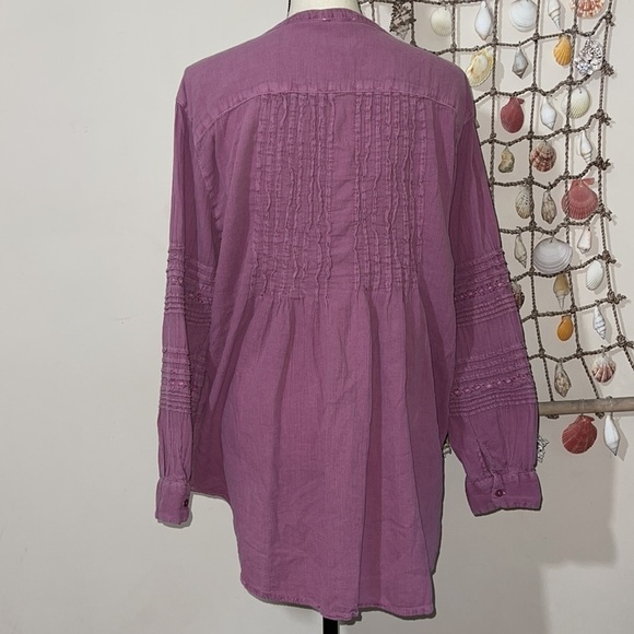 Sundance Renee Relaxed Tunic in Light Dusty Purple (Mauve) Sz. Small - Picture 6 of 11